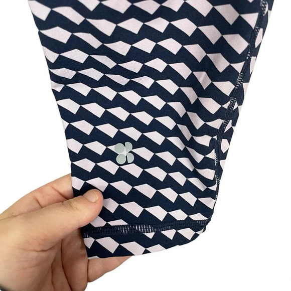 Sweaty Betty Power ⅞ Geometric Leggings in Navy/Lavender Size S - Picture 8 of 13